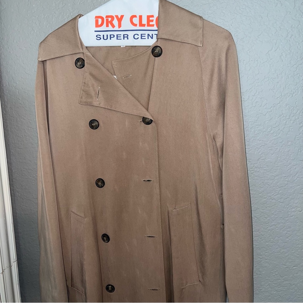 Reformation Tan Trench Coat NWOT - Picture 3 of 12
